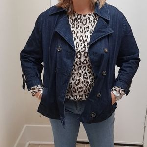 Old Navy denim jacket, double breasted